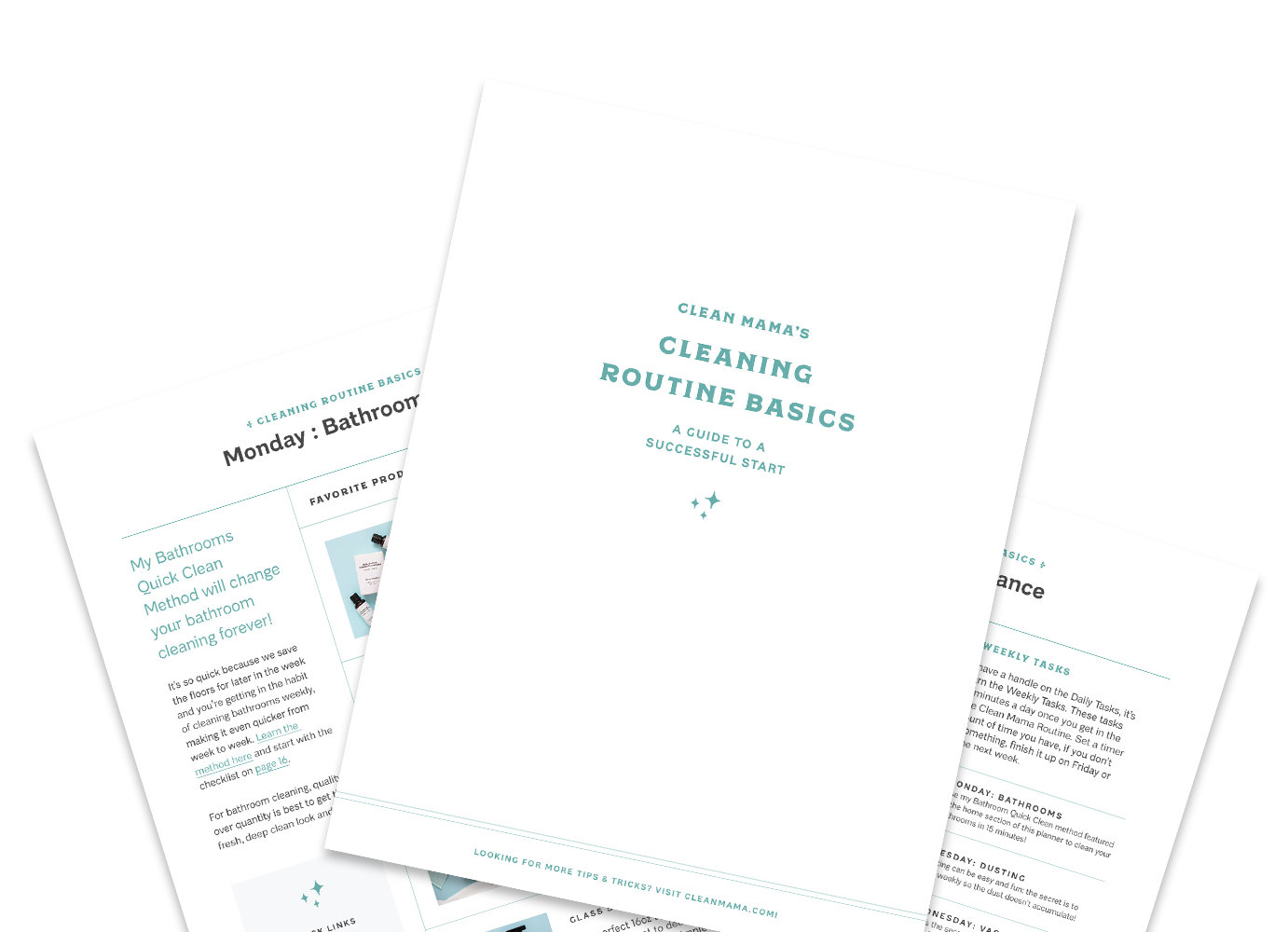 Cleaning Routine Basics Mockup